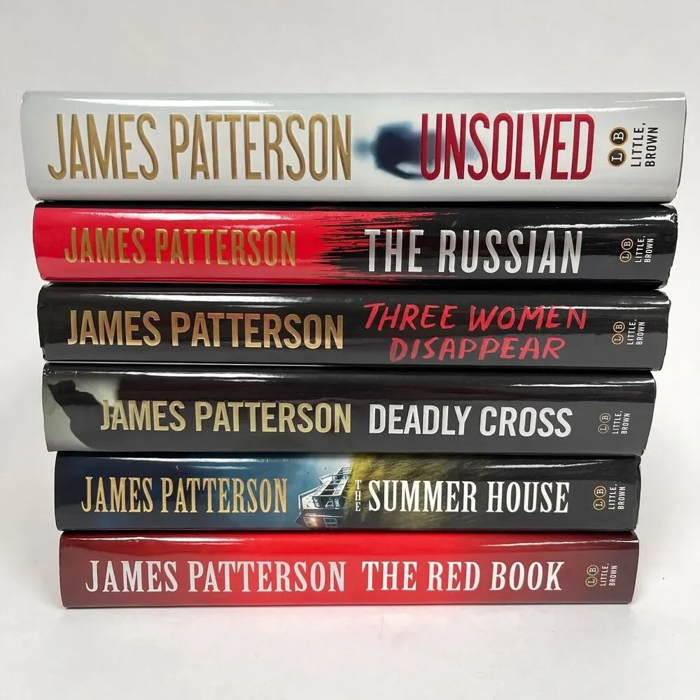 James Patterson Unsolved The Red Book‎ First Edition Hardcover Books Lot of 6